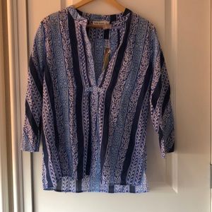 Roberta Roller Rabbit Never Worn Blue Blouse